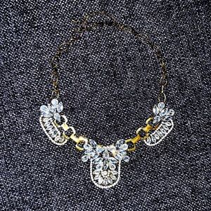 Gold and Gemstone Statement Necklace